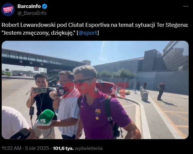 Robert Lewandowski KRÓTKO NT. SYTUACJI Ter Stegena xD